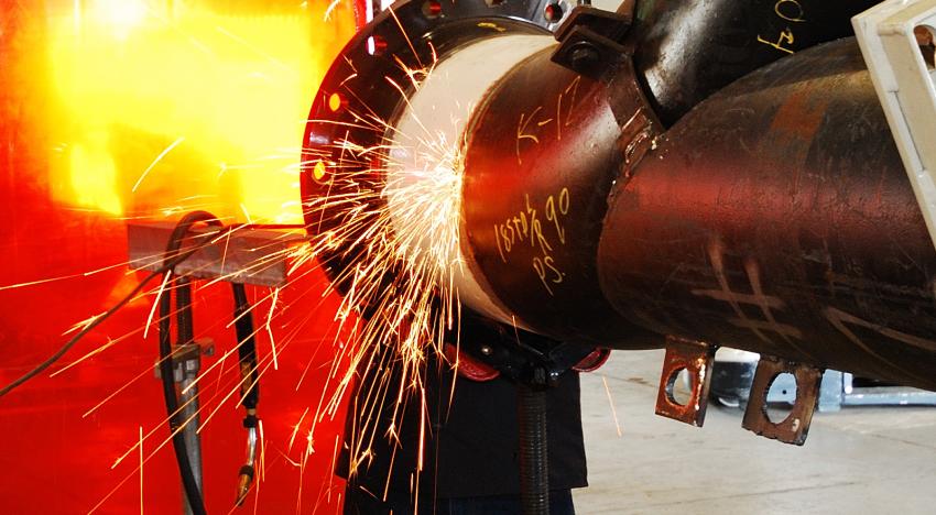 Welding pipe
