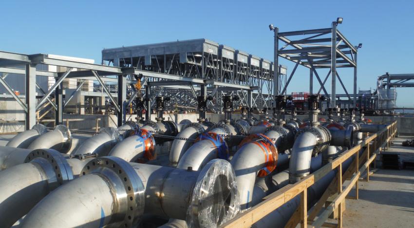 Fabricated industrial piping pieces