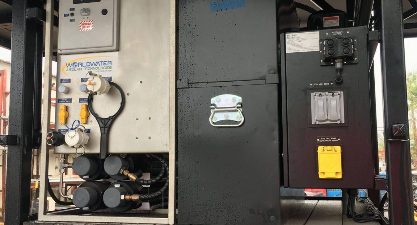 Solar water filtration system panel