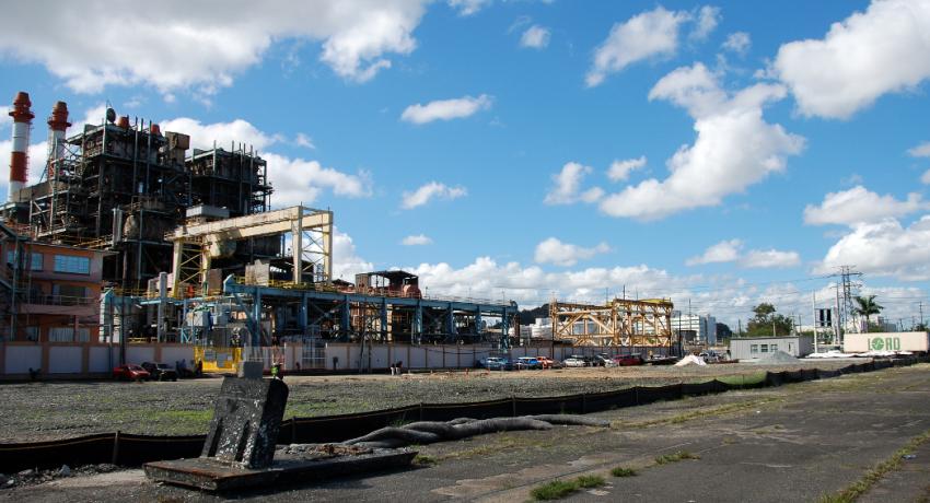 Panorama of a power generation plant